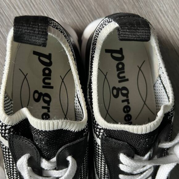 Paul Green Maddox Shoes Black & White Size 5 1/2 UK (8 US) - Picture 8 of 10